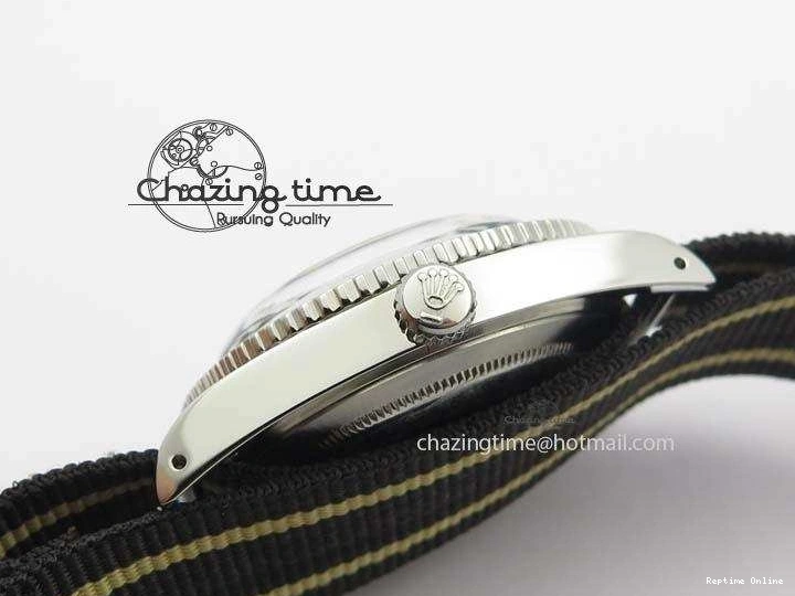 0220 Vintage 1680 Submariner No Date SS Black Dial On Nylon Strap A SoftTouch 3854